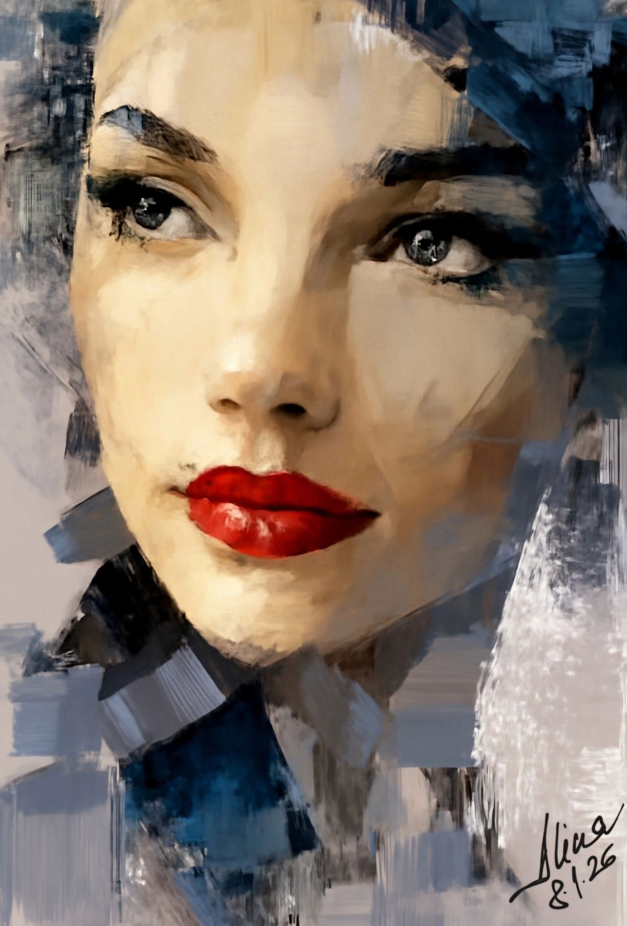 ArteDiAlina.com painting: Full of doubts